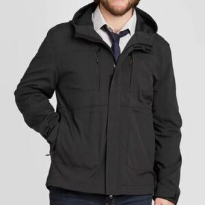 Goodfellow & Co Men's Charcoal Hooded Elevated Softshell Jacket